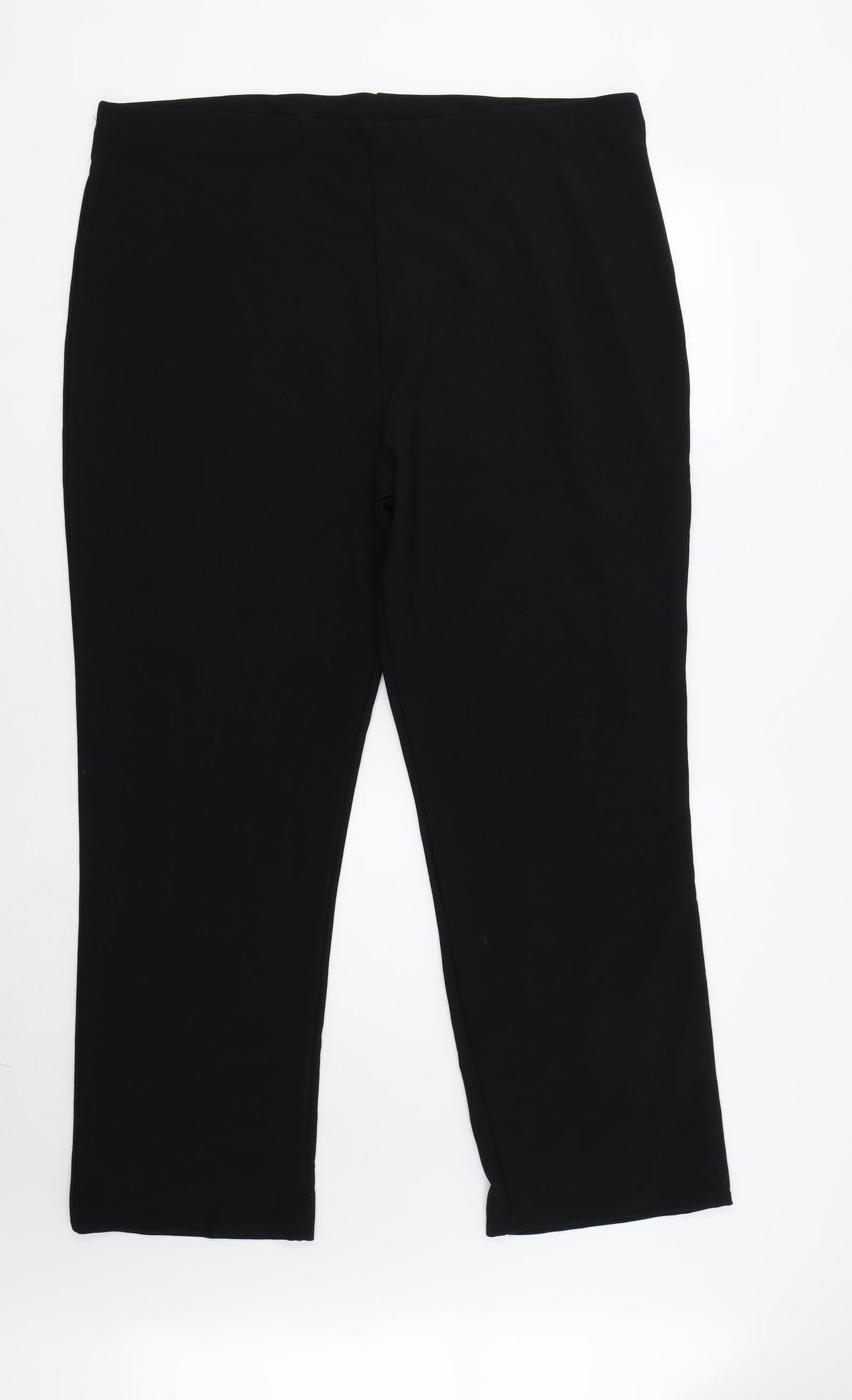 Preworn Womens Black   Trousers  Size 24 L31 in
