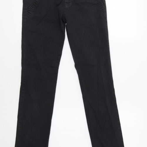 Preworn Womens Black   Trousers  Size 8 L28 in