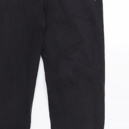 Preworn Womens Black   Trousers  Size 8 L28 in