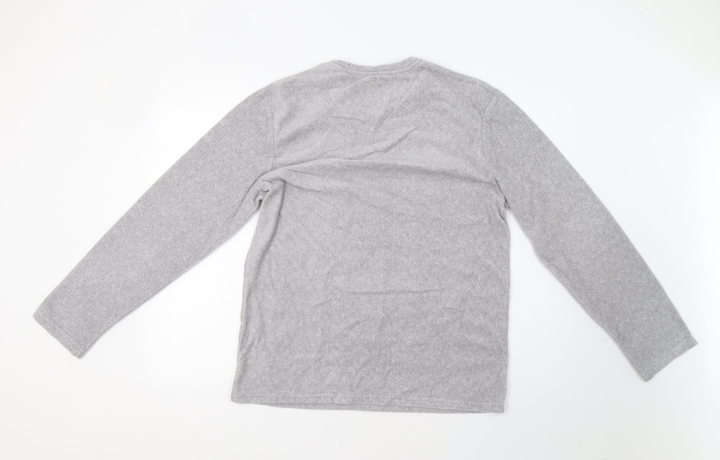 F&F Mens Grey  Fleece  Pyjama Top Size M