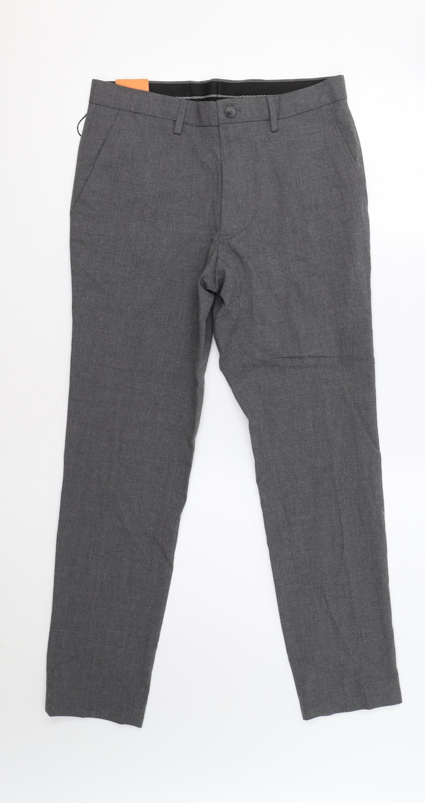 M&S Mens Grey   Dress Pants Trousers Size 30 L29 in