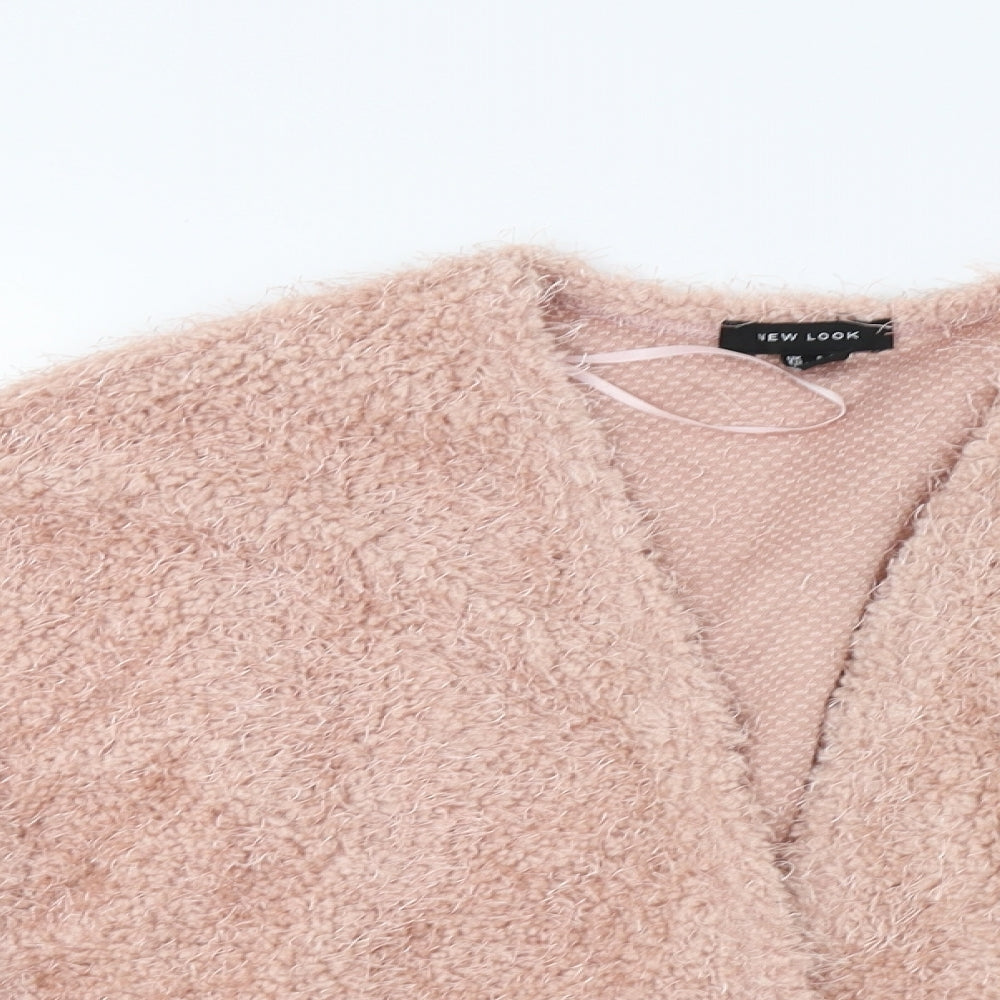 New Look Womens Pink   Full Zip Jumper Size S