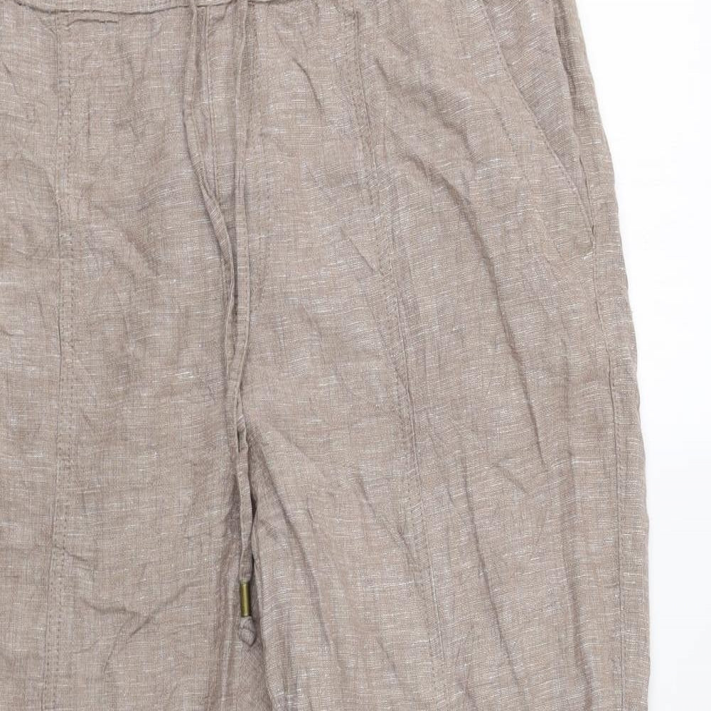 Nutmeg Womens Beige   Trousers  Size 18 L28 in