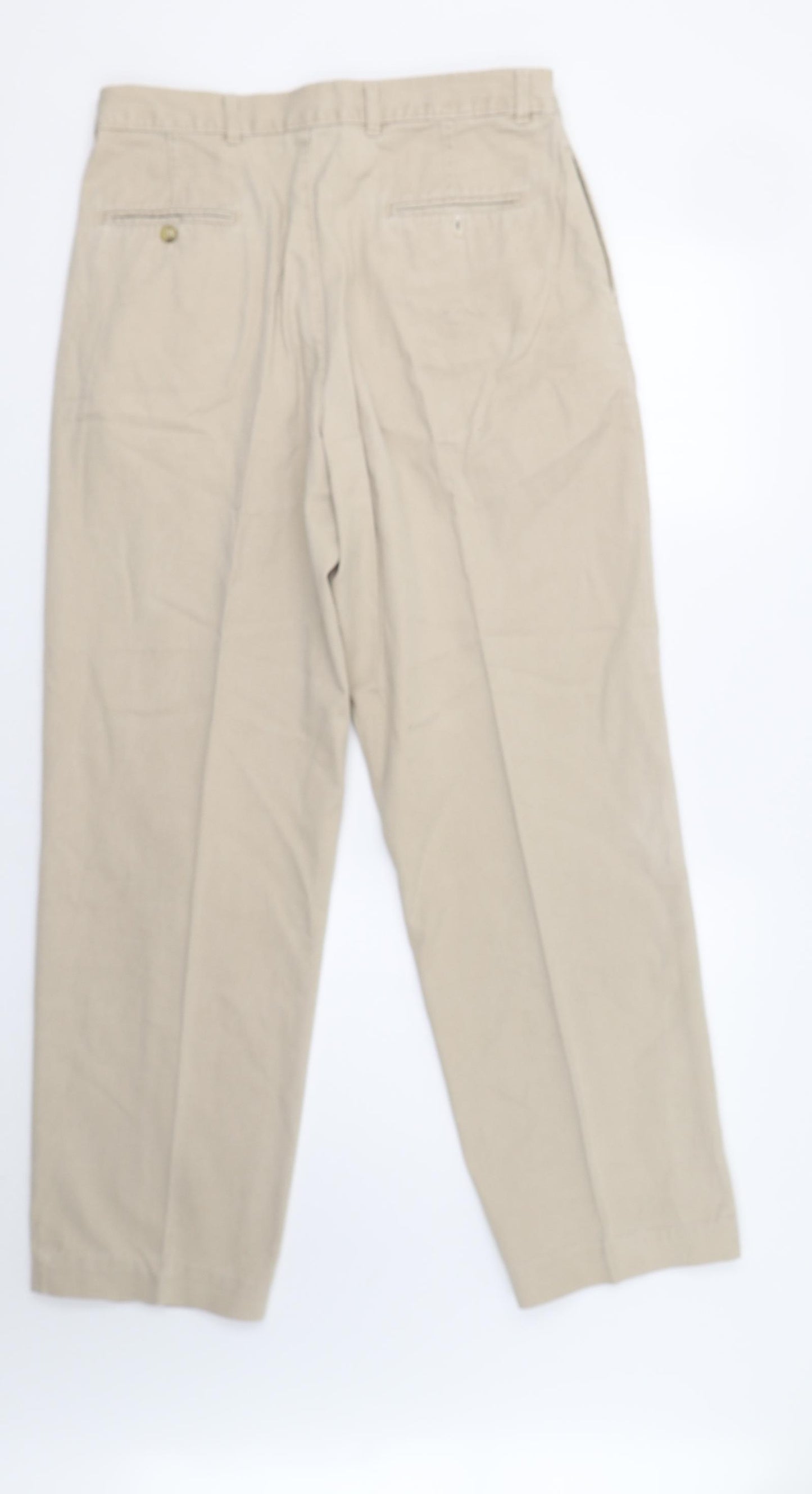 MC Casuals Mens Beige   Chino Trousers Size 34 L33 in