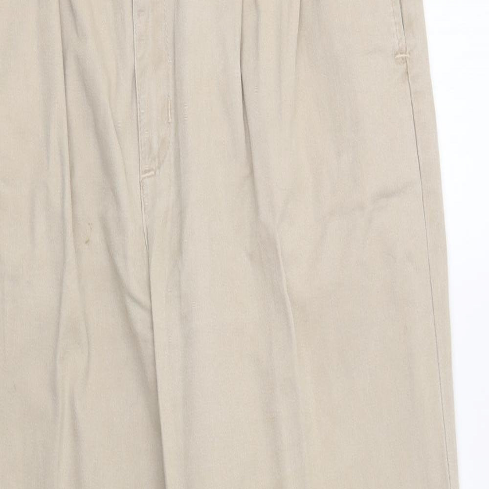 MC Casuals Mens Beige   Chino Trousers Size 34 L33 in