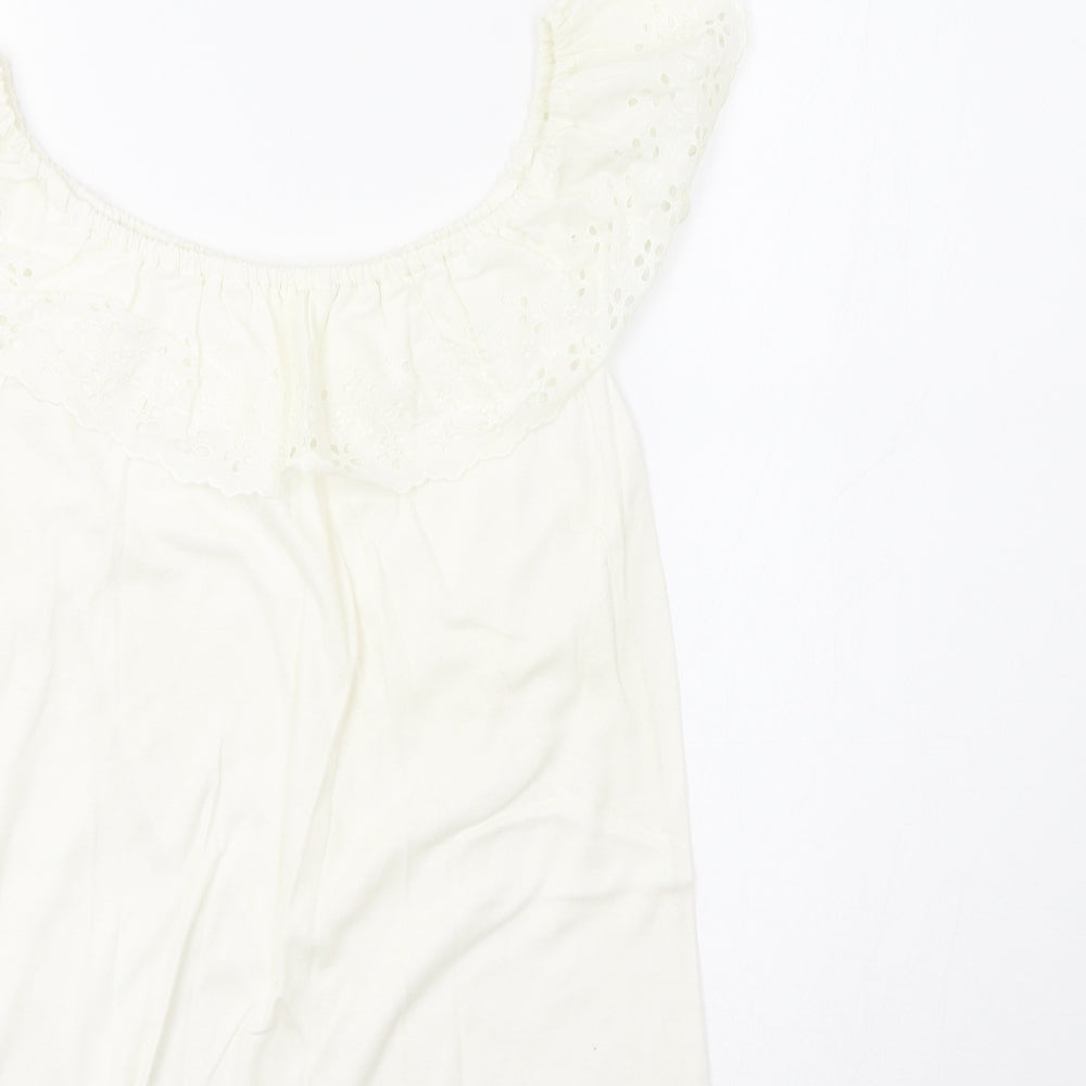 St. Michael Womens White   Basic Blouse Size 14