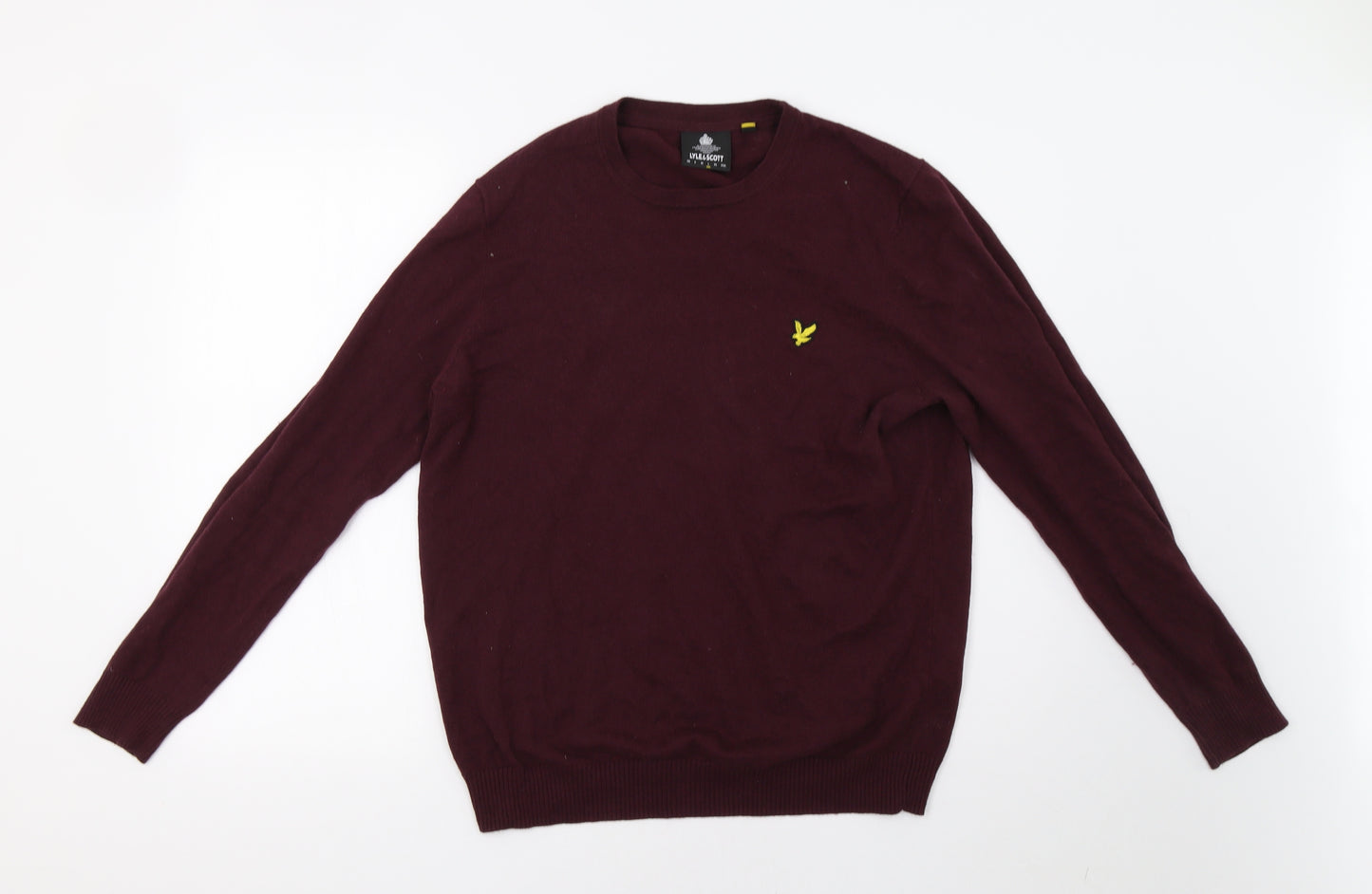Lyle & Scott Mens Purple   Pullover Jumper Size L