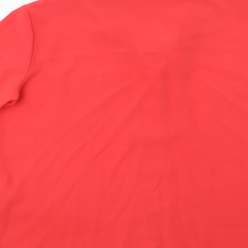 Berkertex Womens Red   Basic Button-Up Size 14