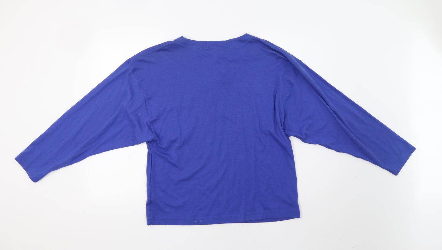 Telesport Casual Wear Womens Blue   Basic Blouse Size M