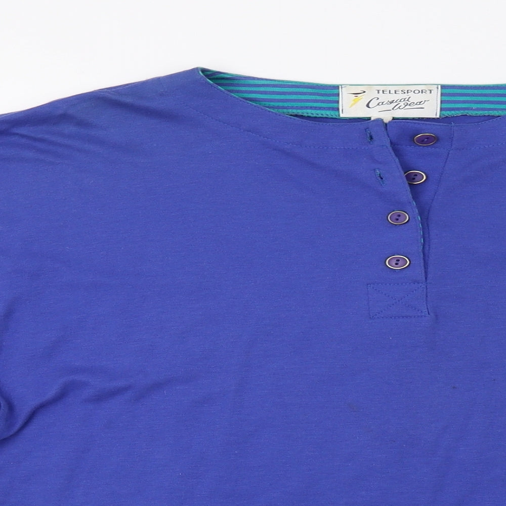 Telesport Casual Wear Womens Blue   Basic Blouse Size M