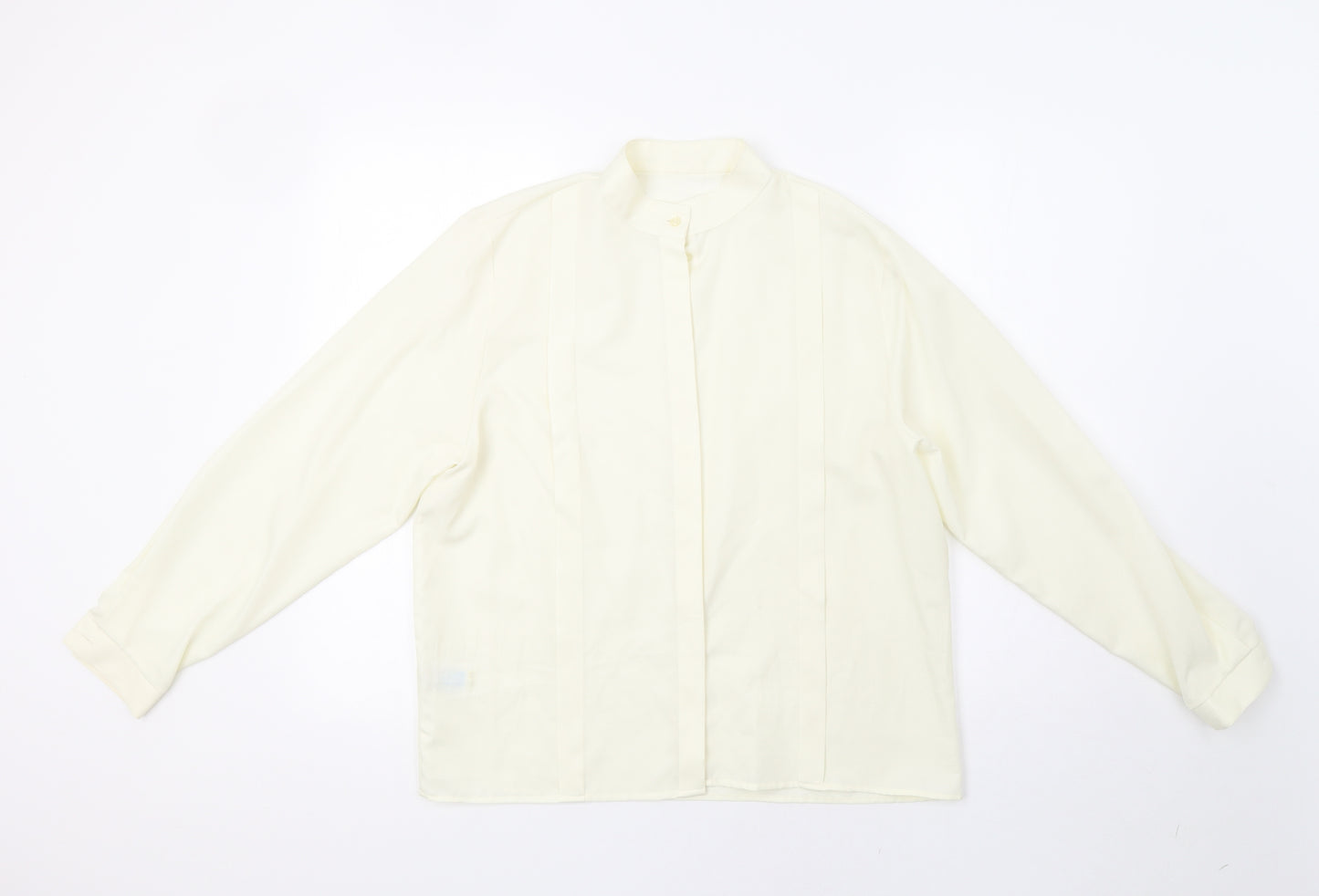 St Michael Womens Ivory   Basic Button-Up Size 14