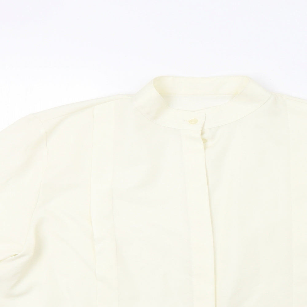St Michael Womens Ivory   Basic Button-Up Size 14