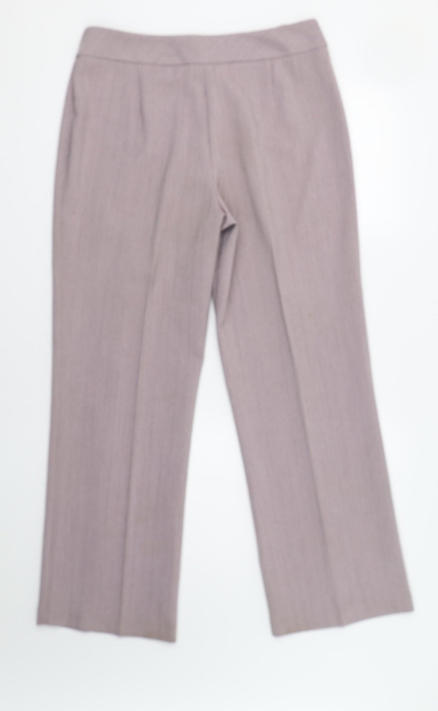 Berkertex Womens Pink Herringbone  Dress Pants Trousers Size 14 L30 in