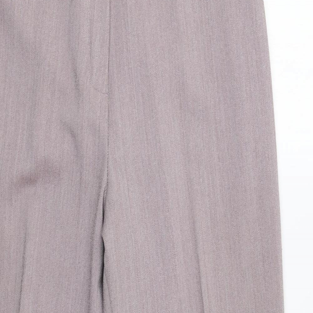 Berkertex Womens Pink Herringbone  Dress Pants Trousers Size 14 L30 in
