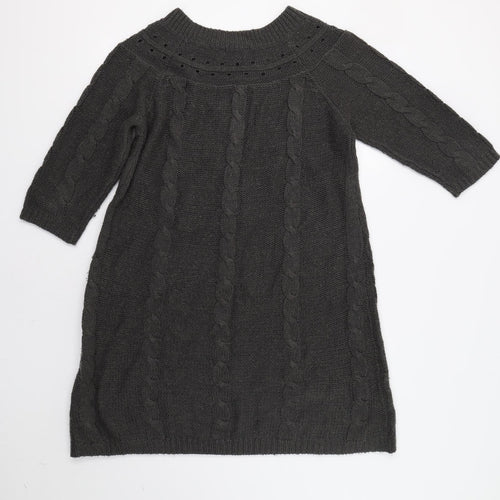 Dorothy Perkins Womens Green   Jumper Dress  Size 18