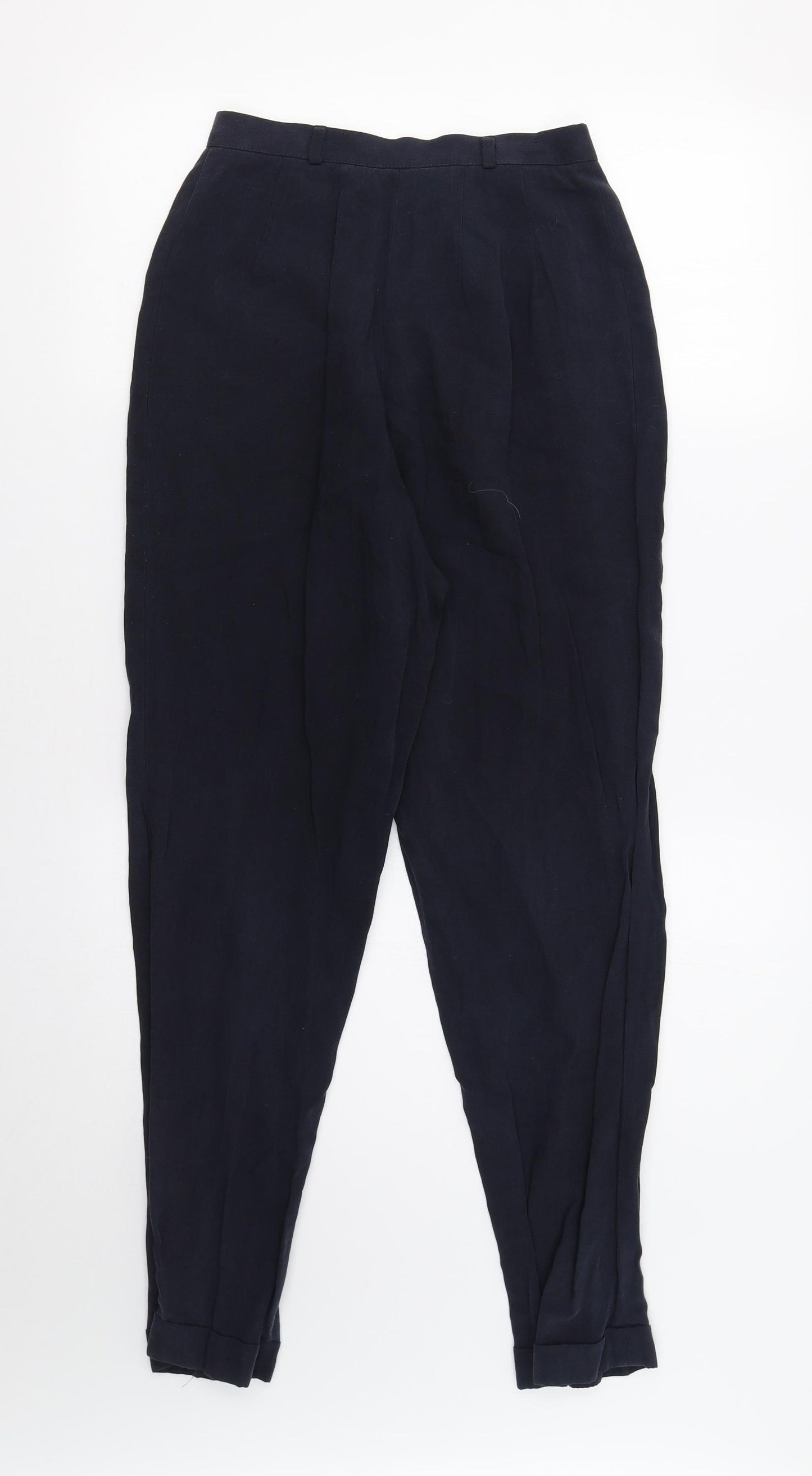 M&S Womens Blue   Trousers  Size 8 L29 in