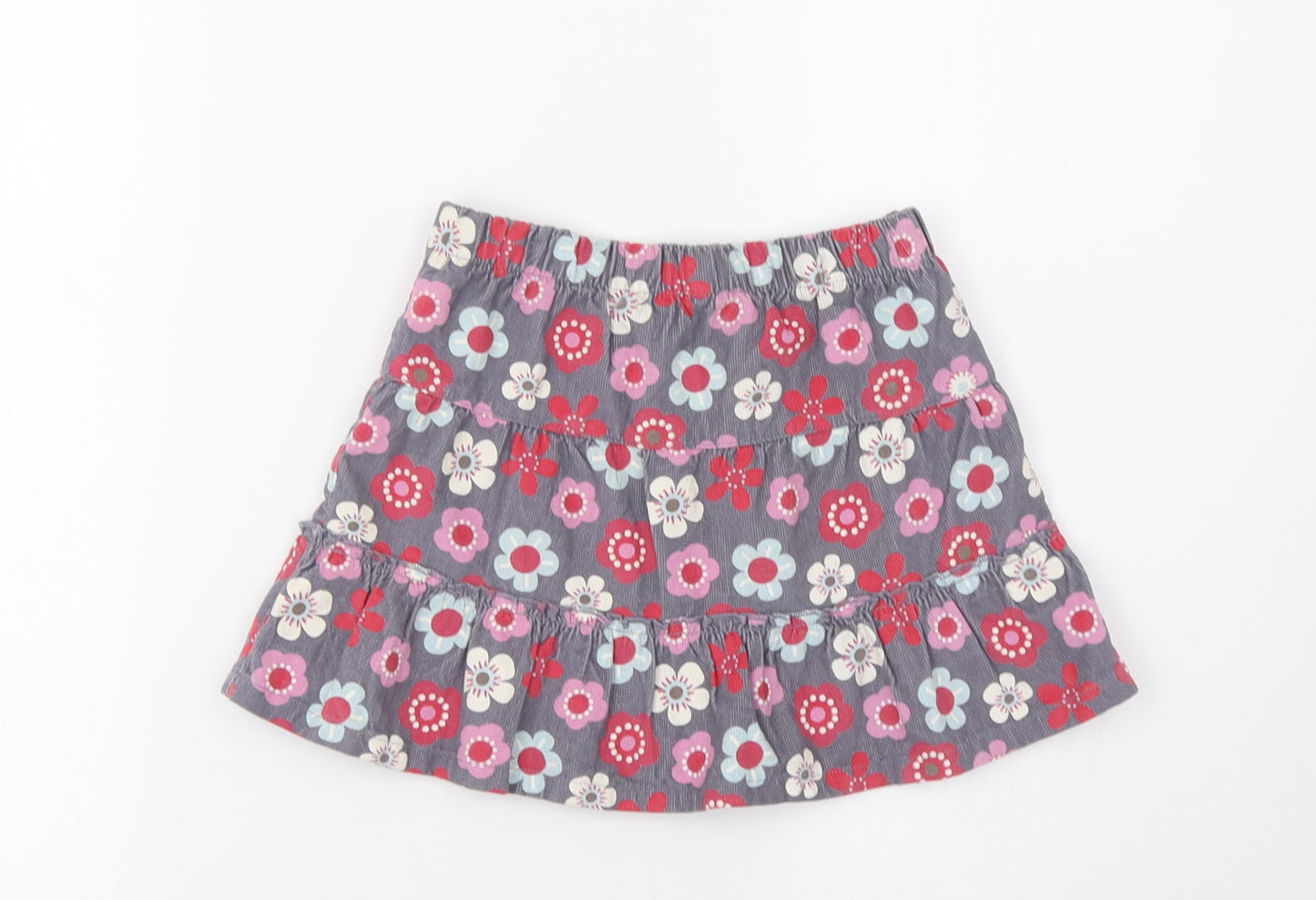 Cherokee Girls Grey Floral  Flare Skirt Size 2-3 Years