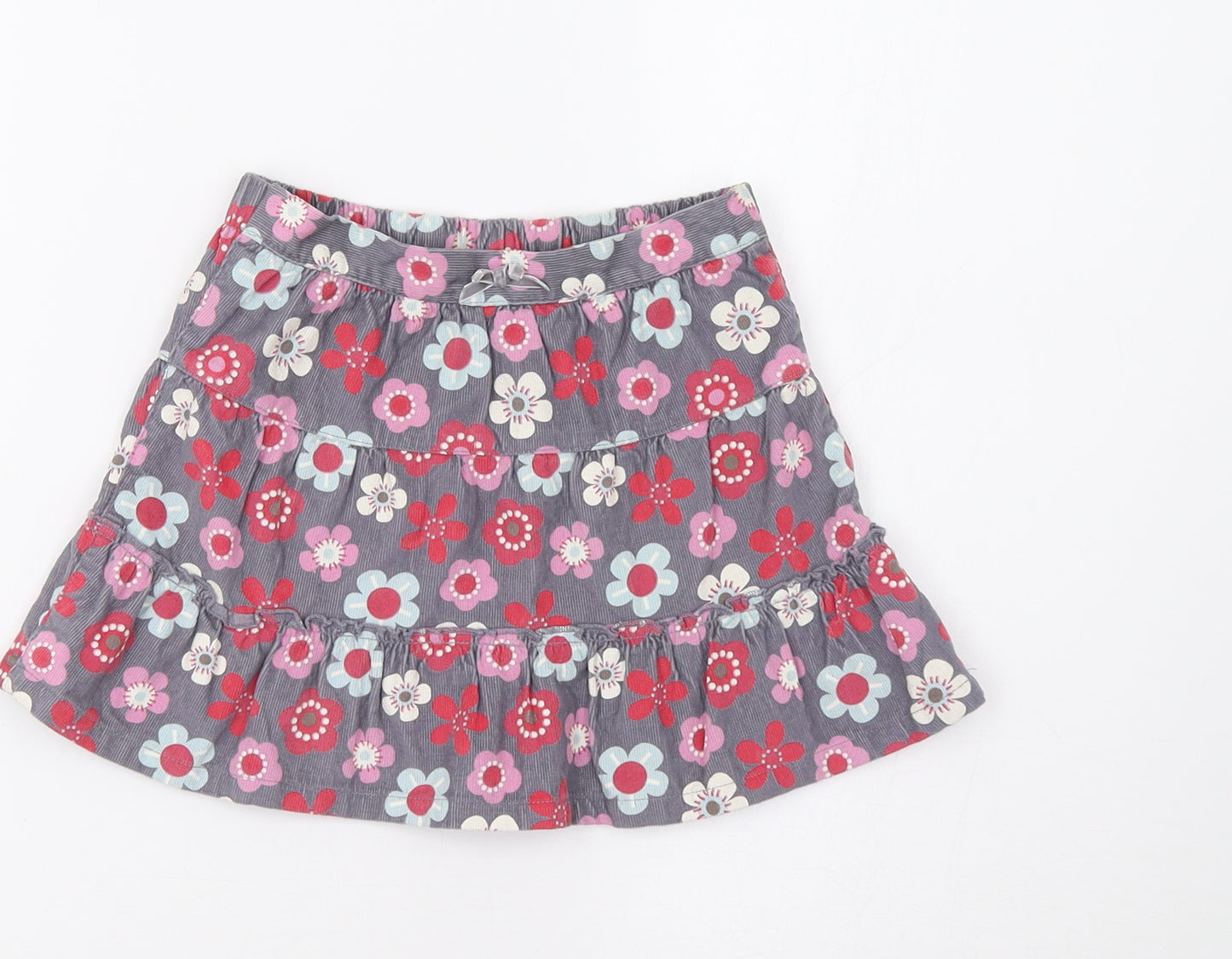 Cherokee Girls Grey Floral  Flare Skirt Size 2-3 Years