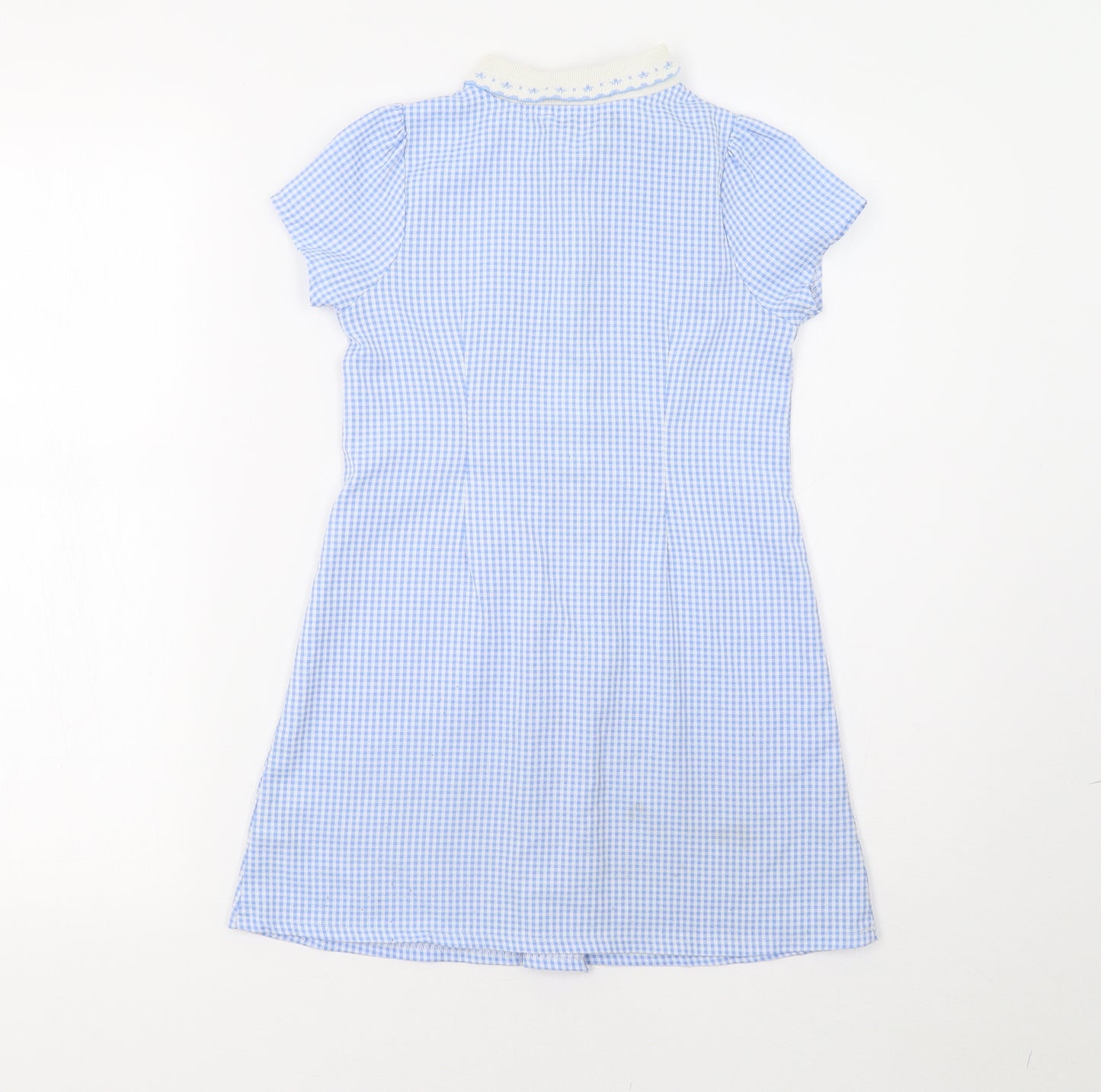 BHS Girls Blue Check  A-Line  Size 6 Years  - School Wear