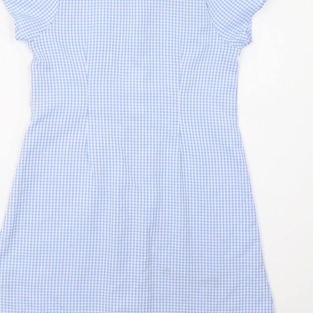 BHS Girls Blue Check  A-Line  Size 6 Years  - School Wear