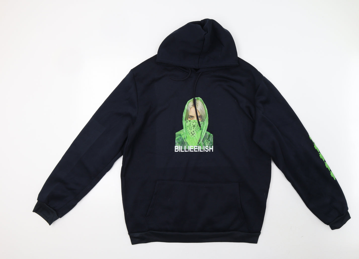 Preworn Womens Blue   Pullover Hoodie Size 3XL  - Billie Eilish