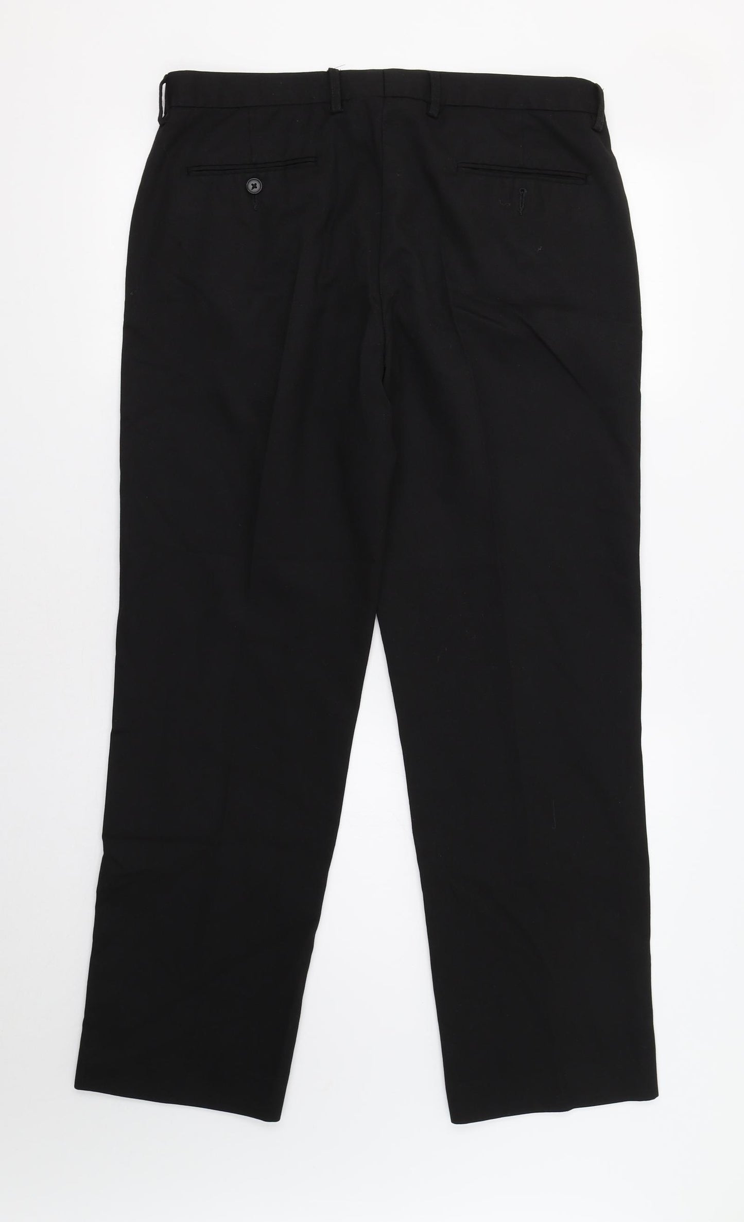 George Mens Black   Dress Pants Trousers Size 36 L31 in