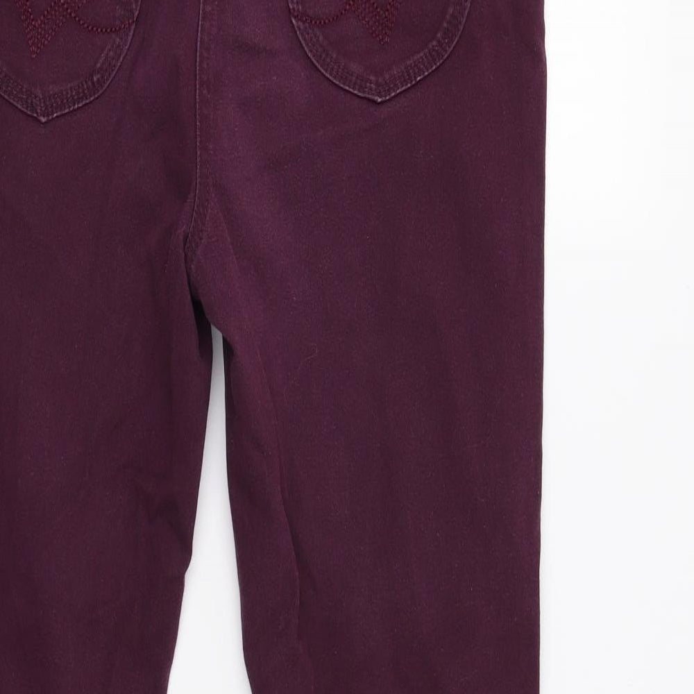 George Womens Purple   Straight Jeans Size 14 L30 in