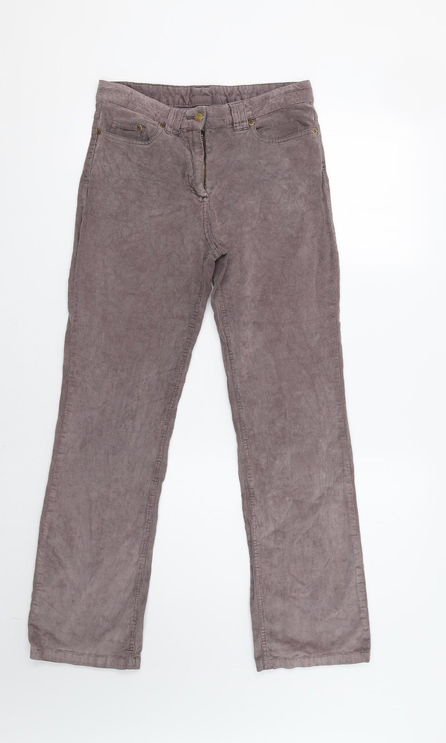 TU Womens Pink  Corduroy Trousers  Size 10 L29 in