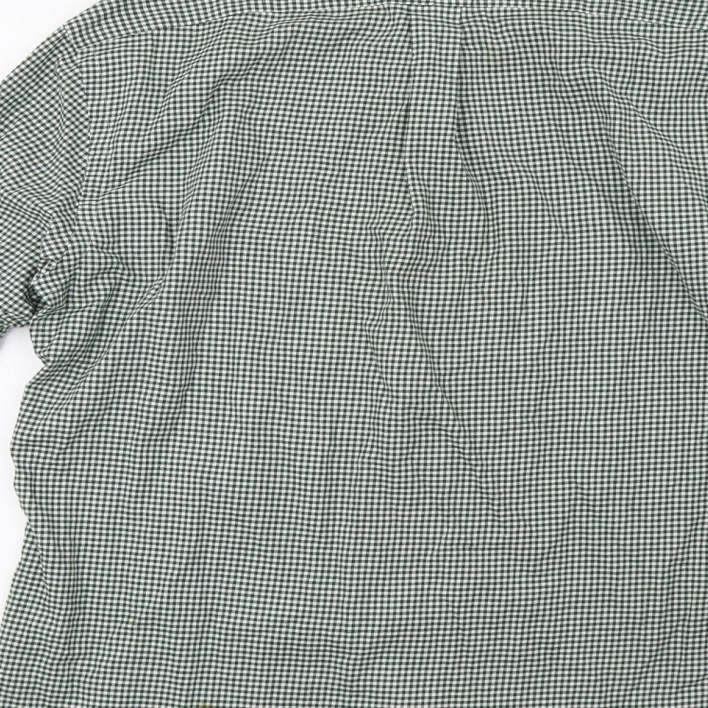 Polo Ralph Lauren Mens Green Check   Button-Up Size L