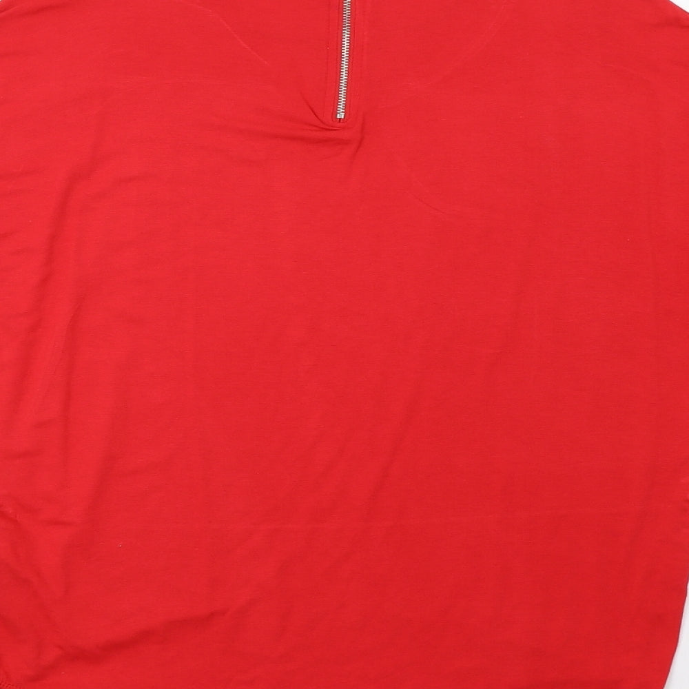 Peacocs Womens Red   Basic Blouse Size 12