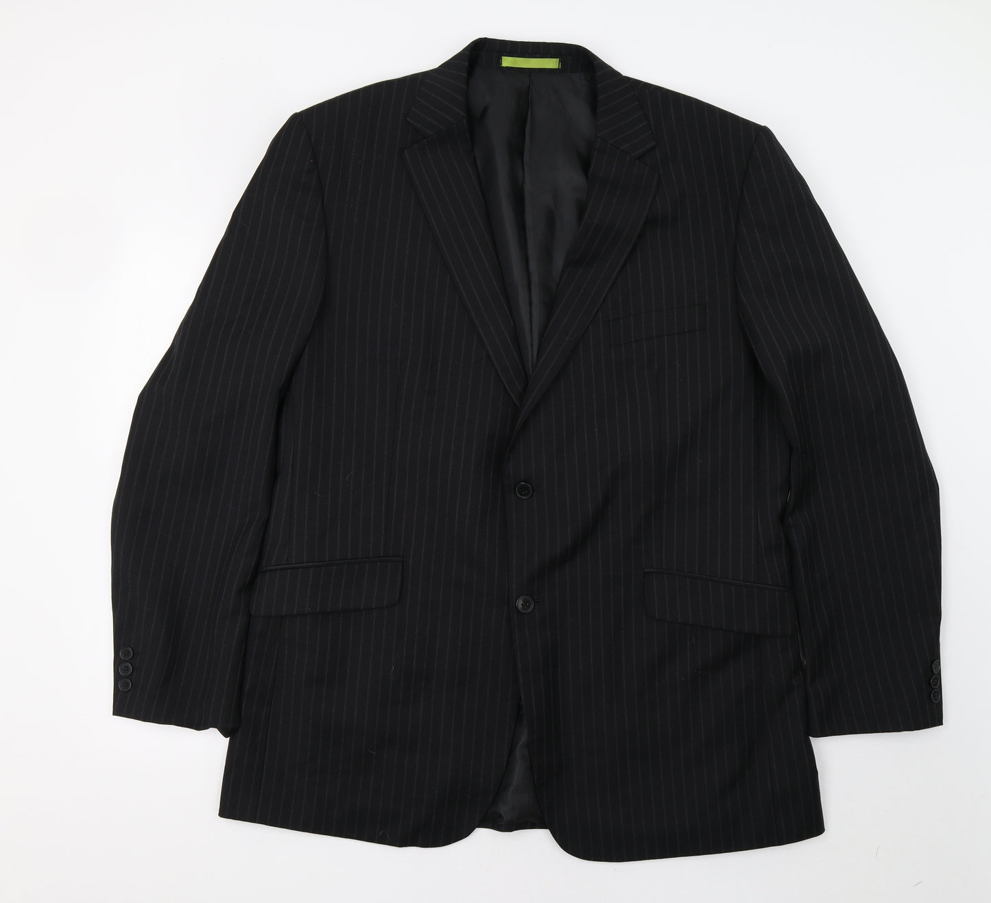 Burton Mens Black Striped  Jacket Blazer Size 46
