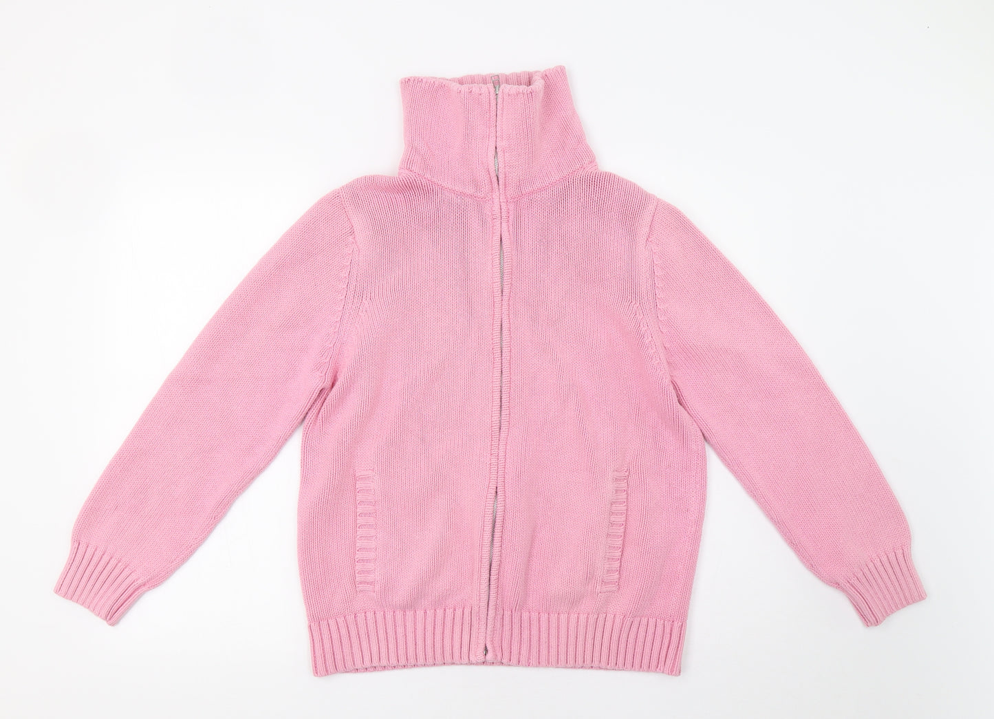 M&S Womens Pink   Full Zip Jumper Size 18