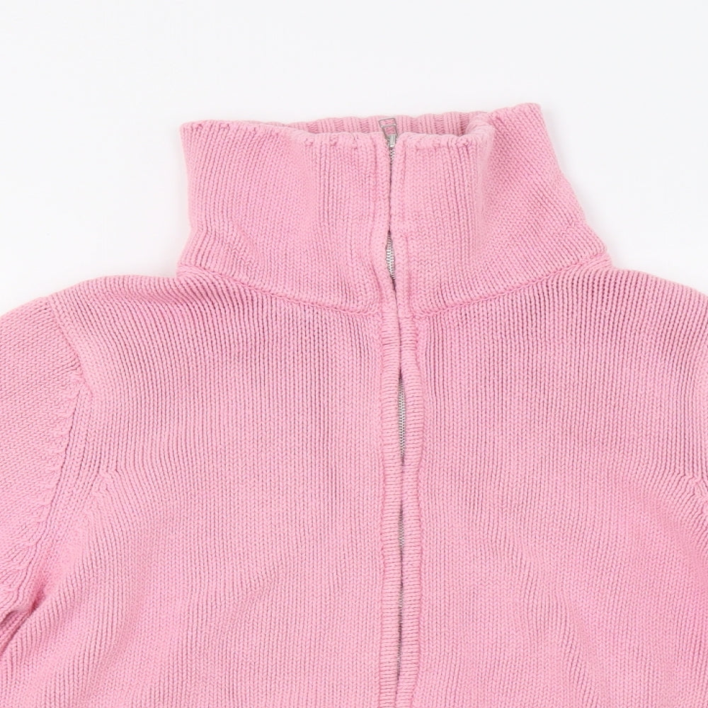 M&S Womens Pink   Full Zip Jumper Size 18