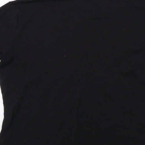 Papaya Womens Black   Basic T-Shirt Size 14