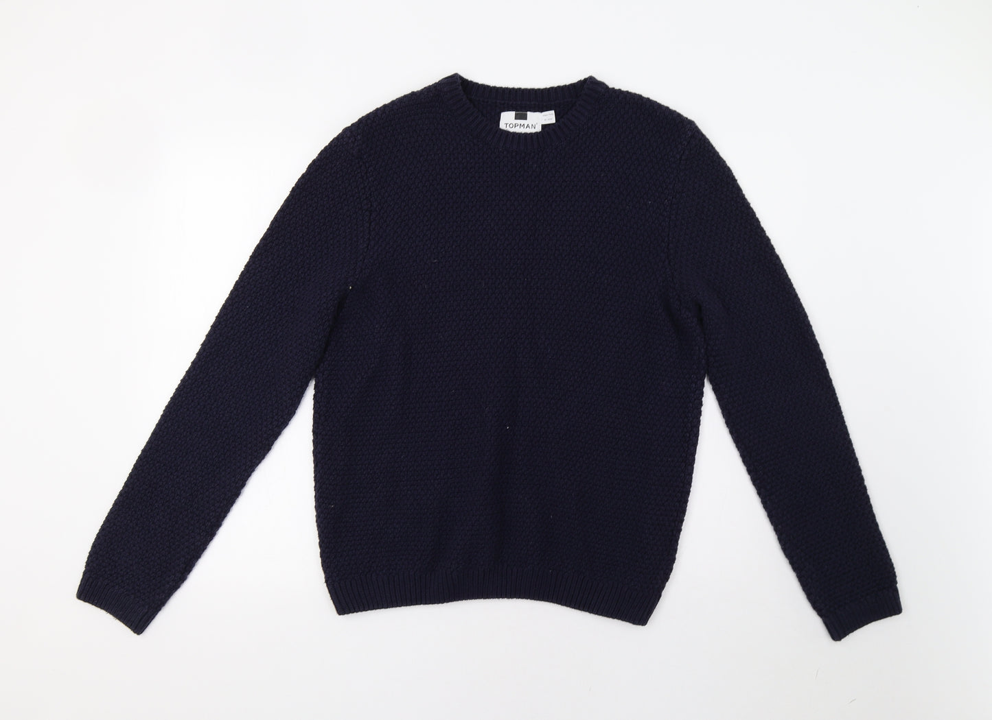 Topman Mens Blue   Pullover Jumper Size M