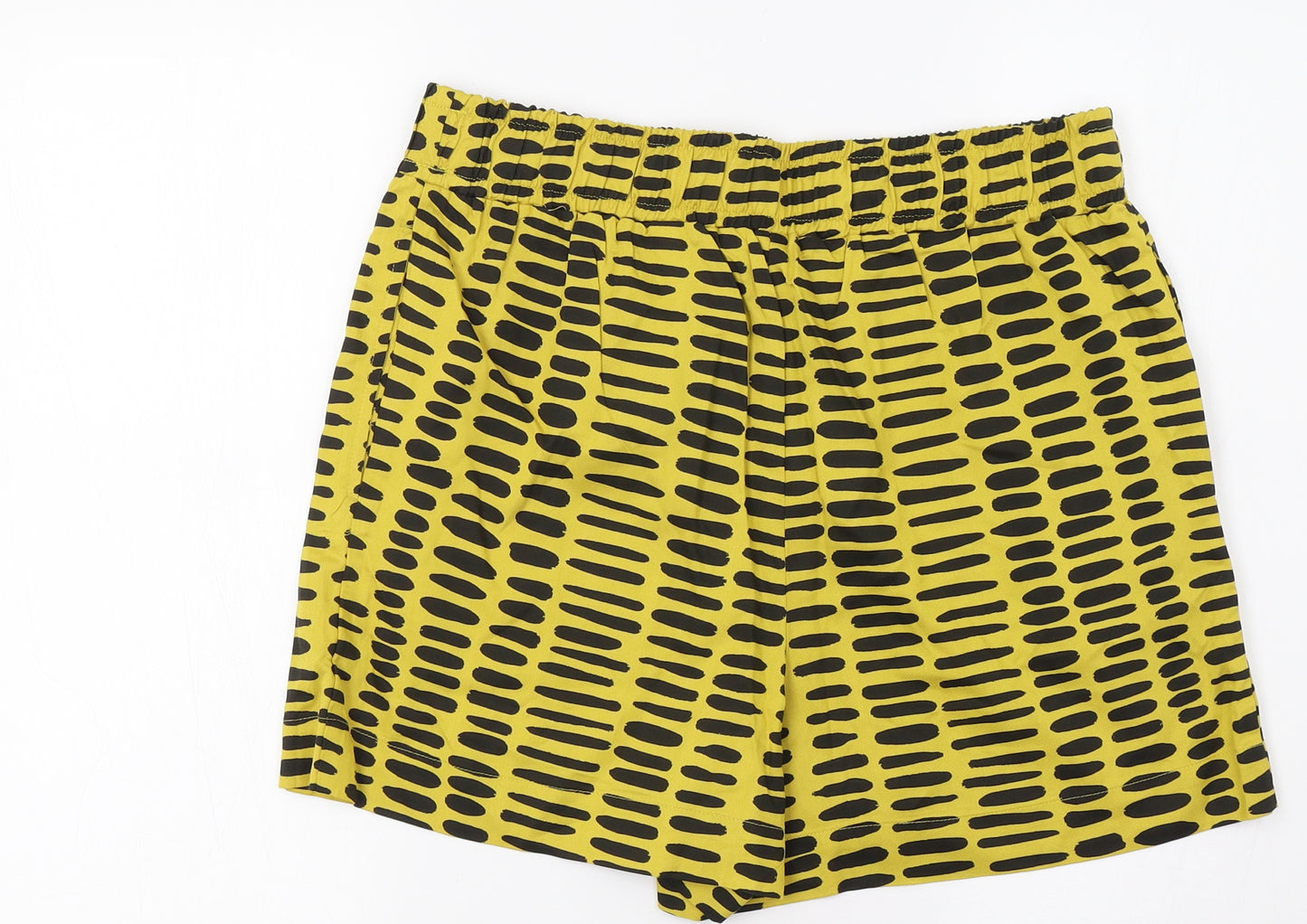 NEXT Womens Yellow Animal Print  Bermuda Shorts Size 12