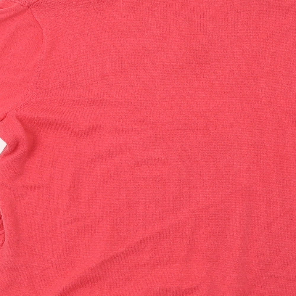 Bonmar Womens Pink Floral  Pullover Jumper Size 16