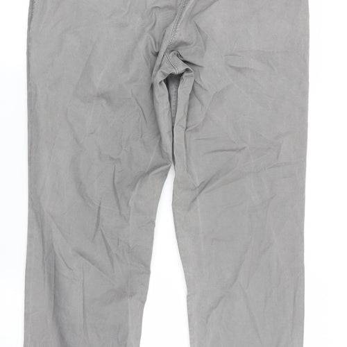 NEXT Womens Grey   Chino Trousers Size 12 L28 in