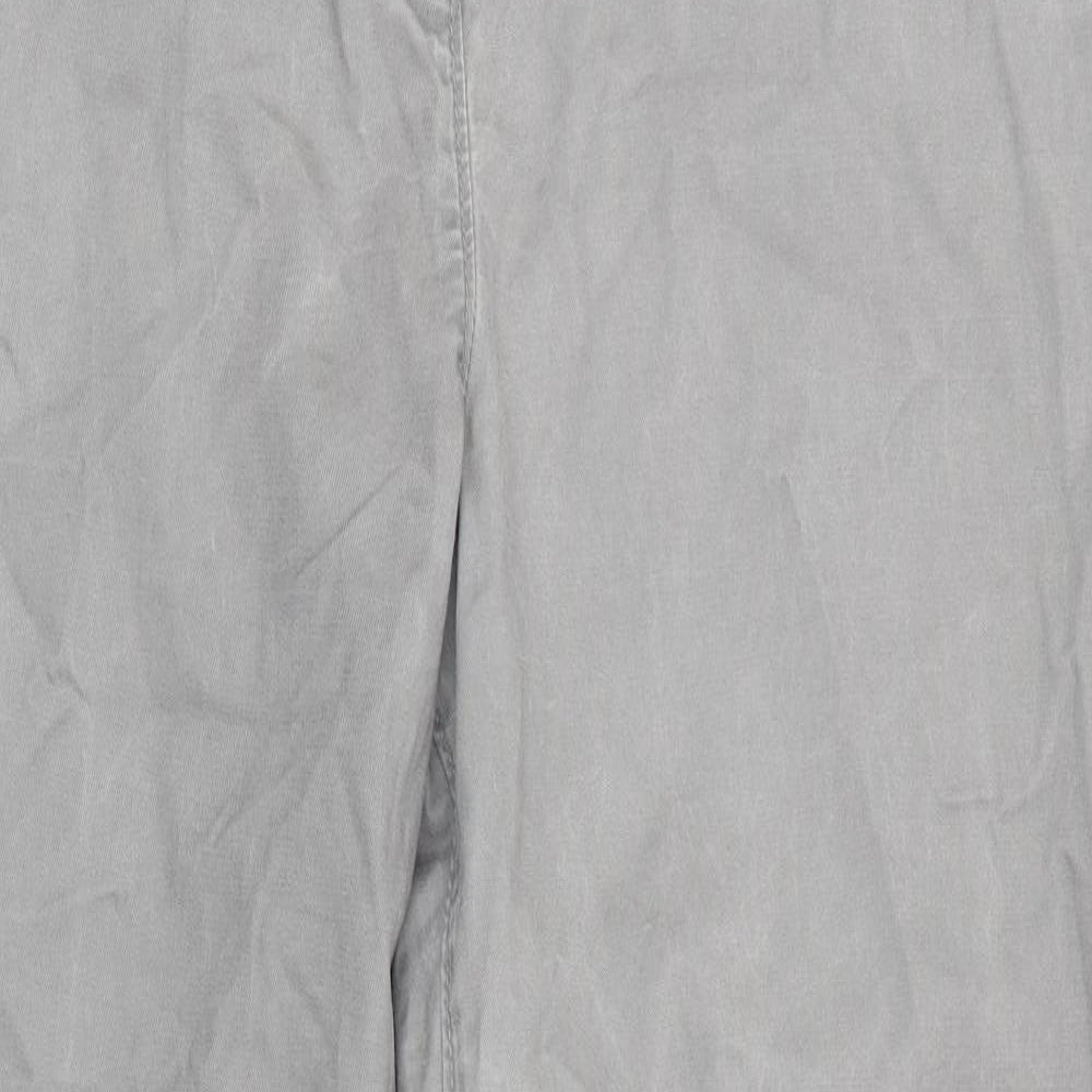 NEXT Womens Grey   Chino Trousers Size 12 L28 in