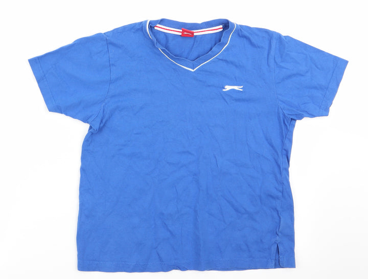Slazenger Boys Blue Basic T-Shirt Size 7-8 Years