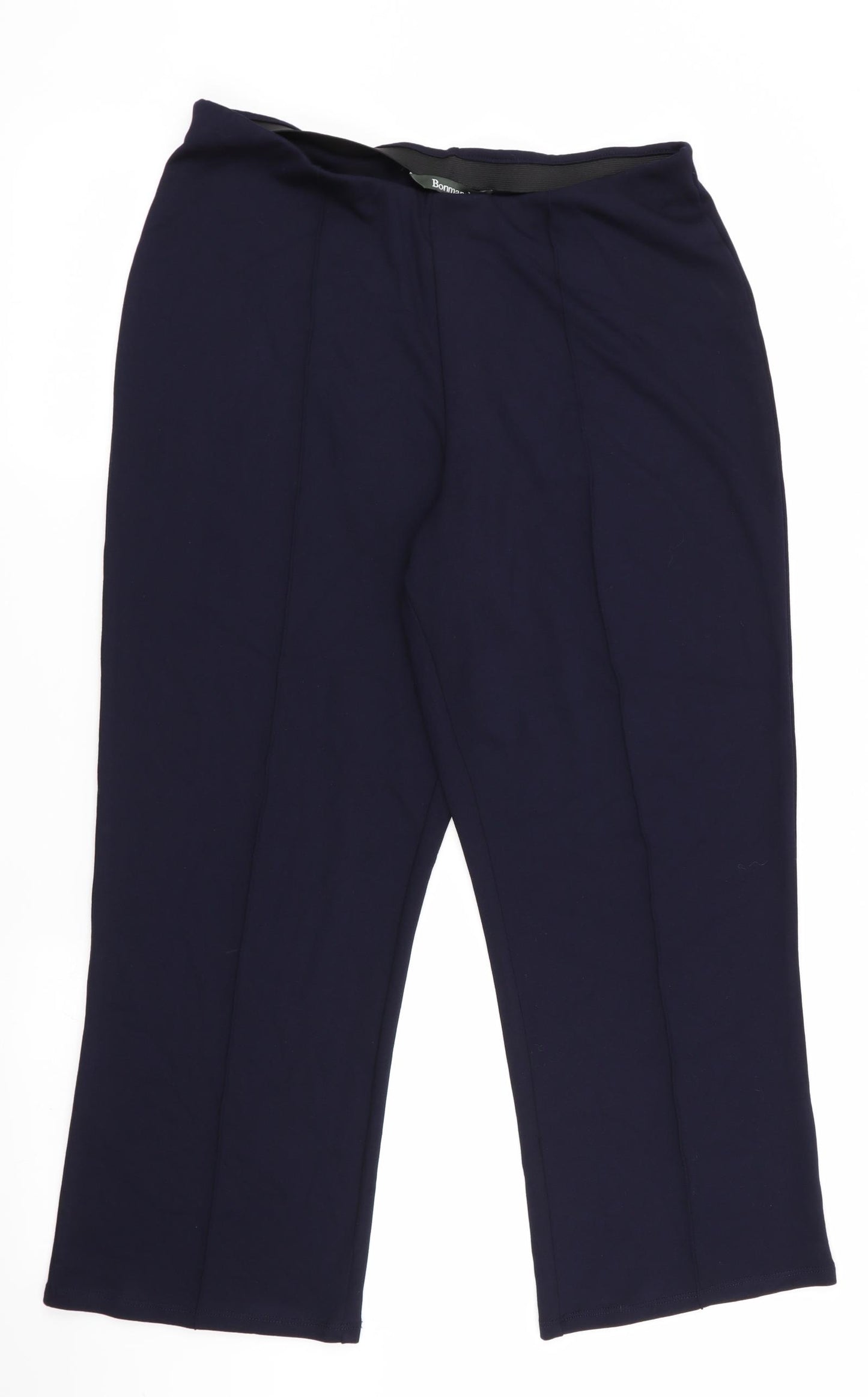 Bonmarché Womens Blue   Cropped Trousers Size 12 L24 in