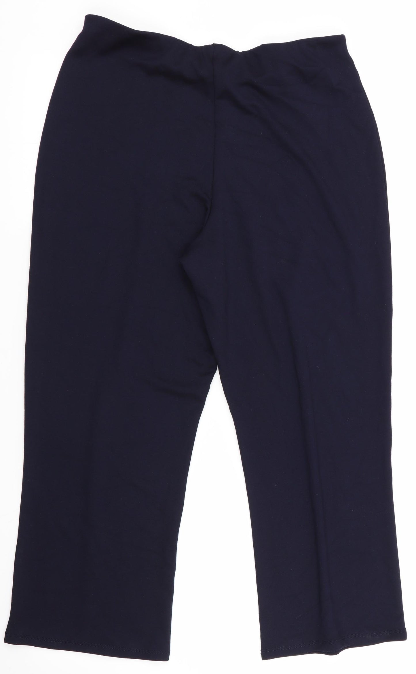 Bonmarché Womens Blue   Cropped Trousers Size 12 L24 in