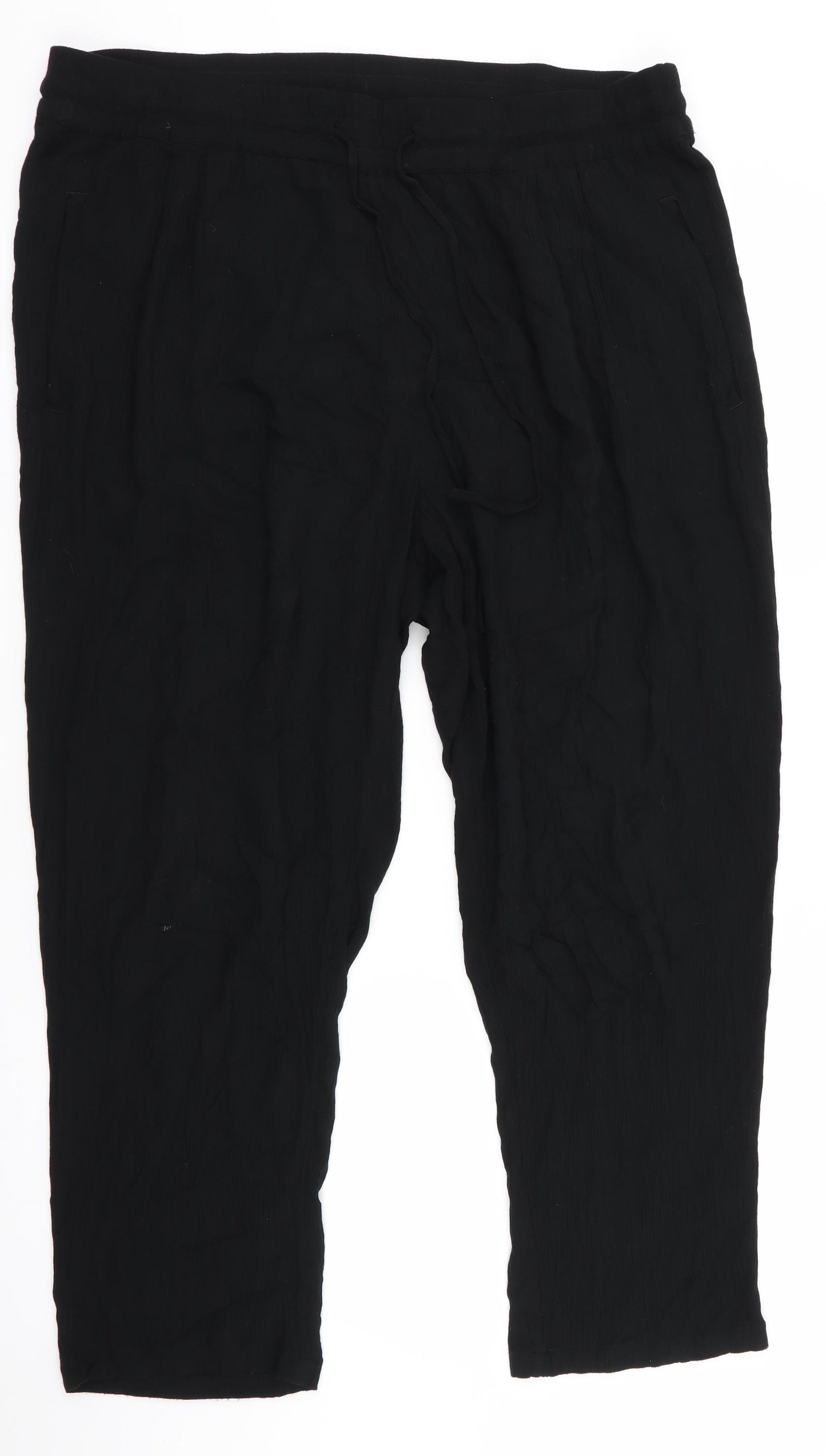 Marks and Spencer Womens Black   Trousers  Size 16 L26 in