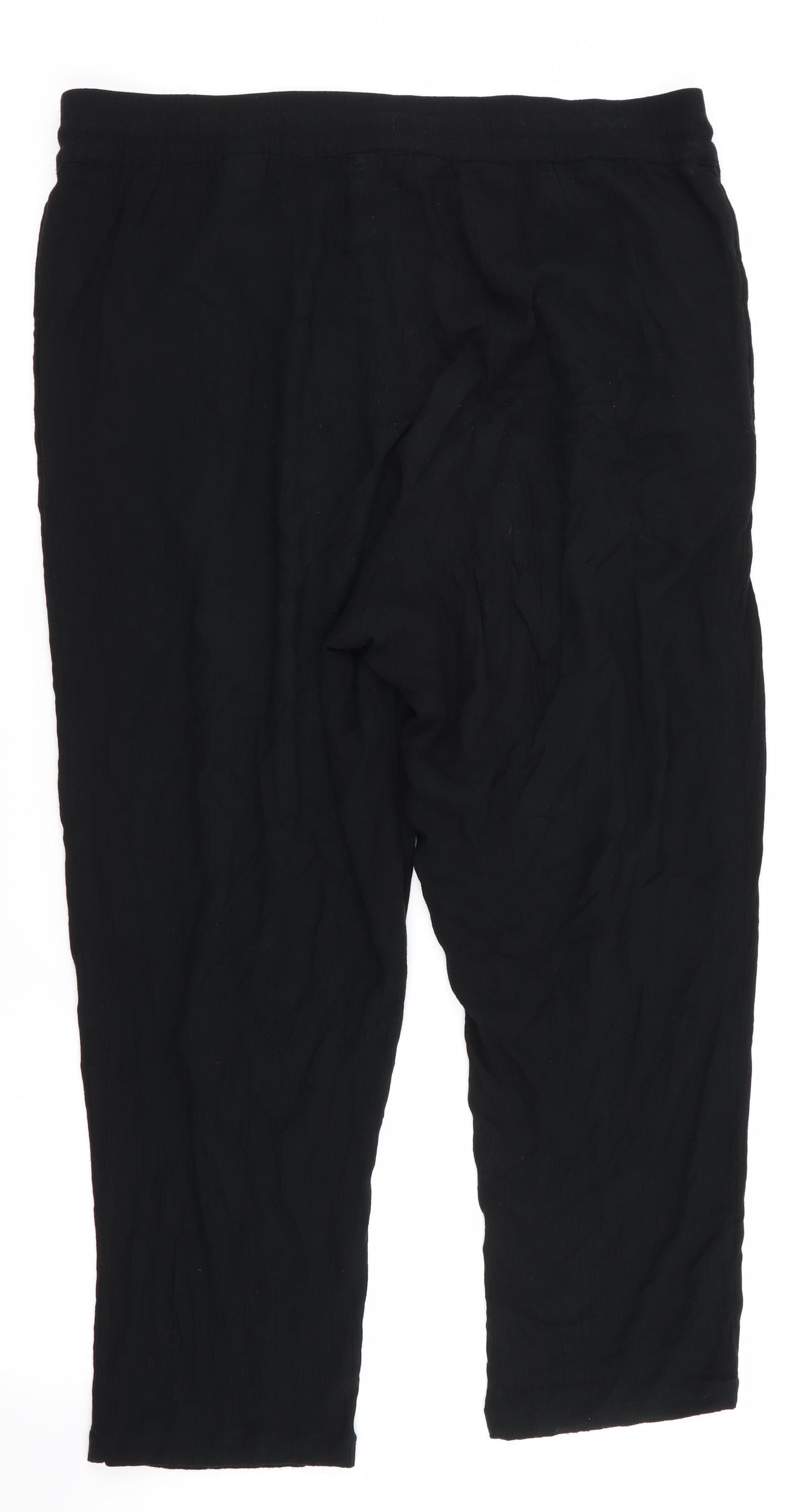 Marks and Spencer Womens Black   Trousers  Size 16 L26 in