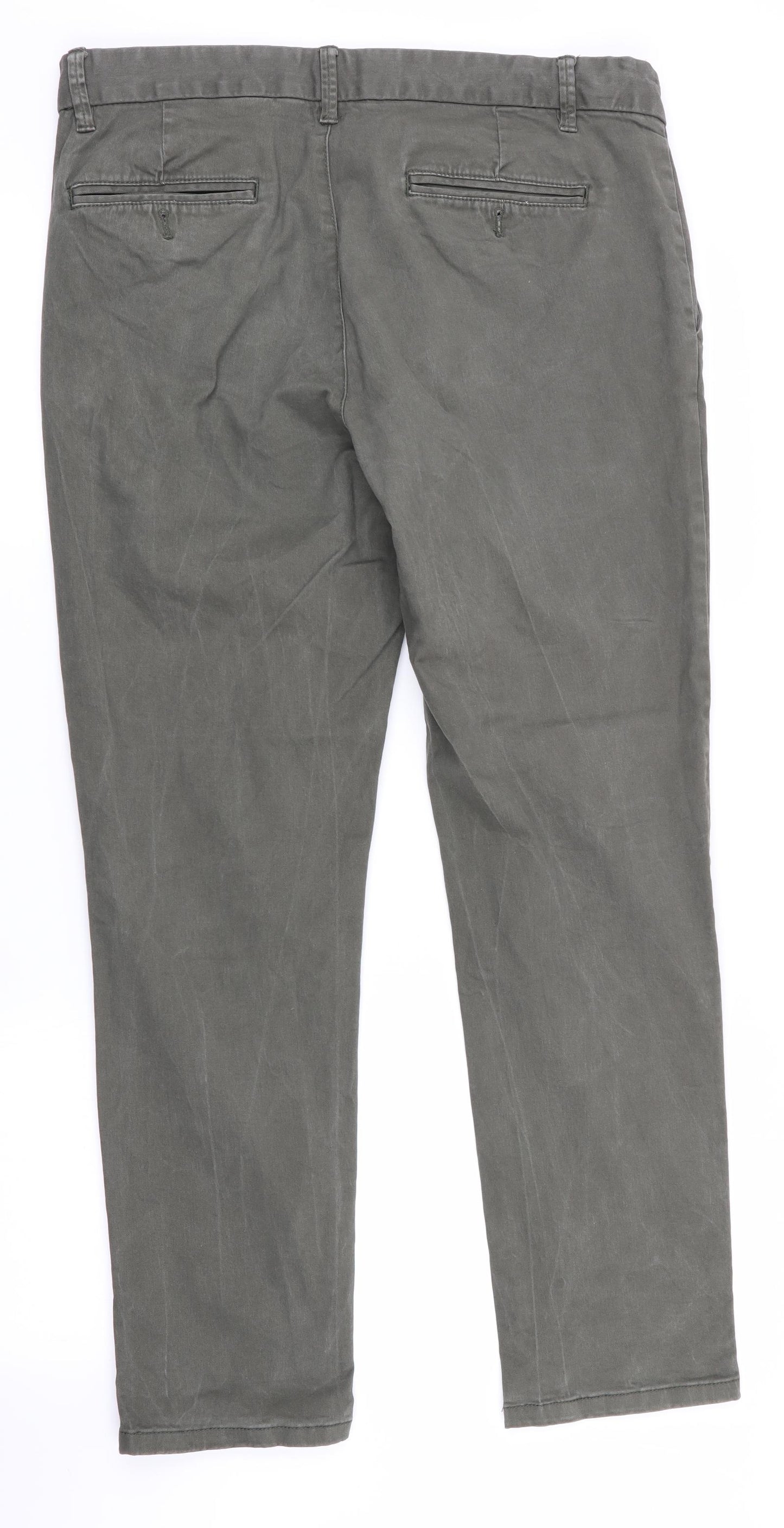 Burtons Menswear Womens Green   Straight Jeans Size 34 in L29 in