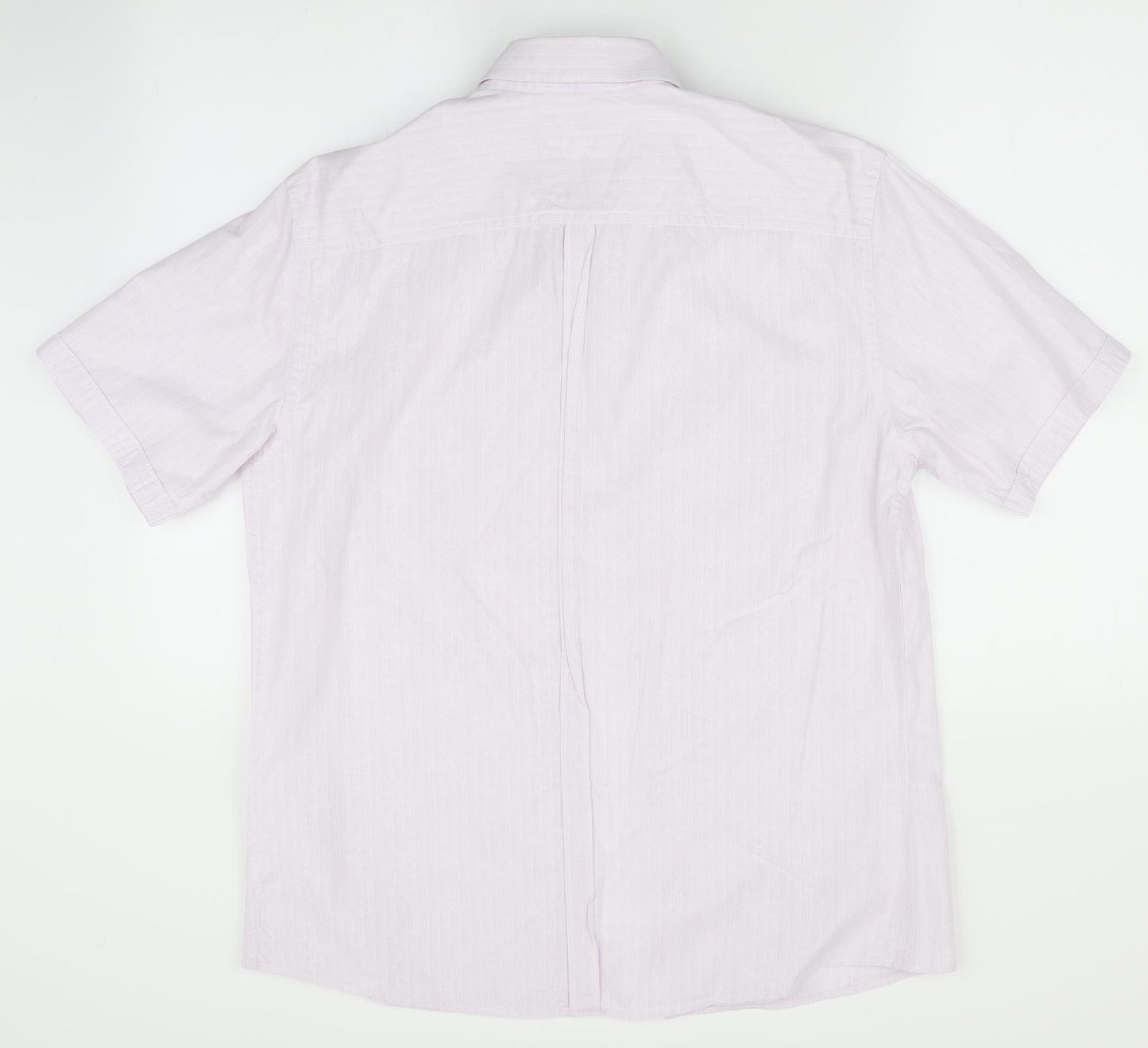 NEXT Mens Pink Striped   Button-Up Size M