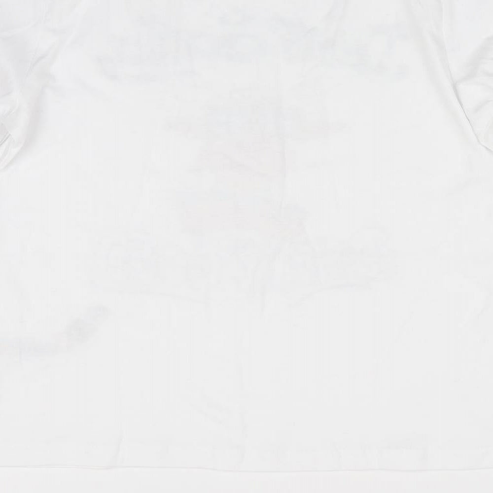 Primark Girls White   Basic T-Shirt Size 9-10 Years  - christmas top