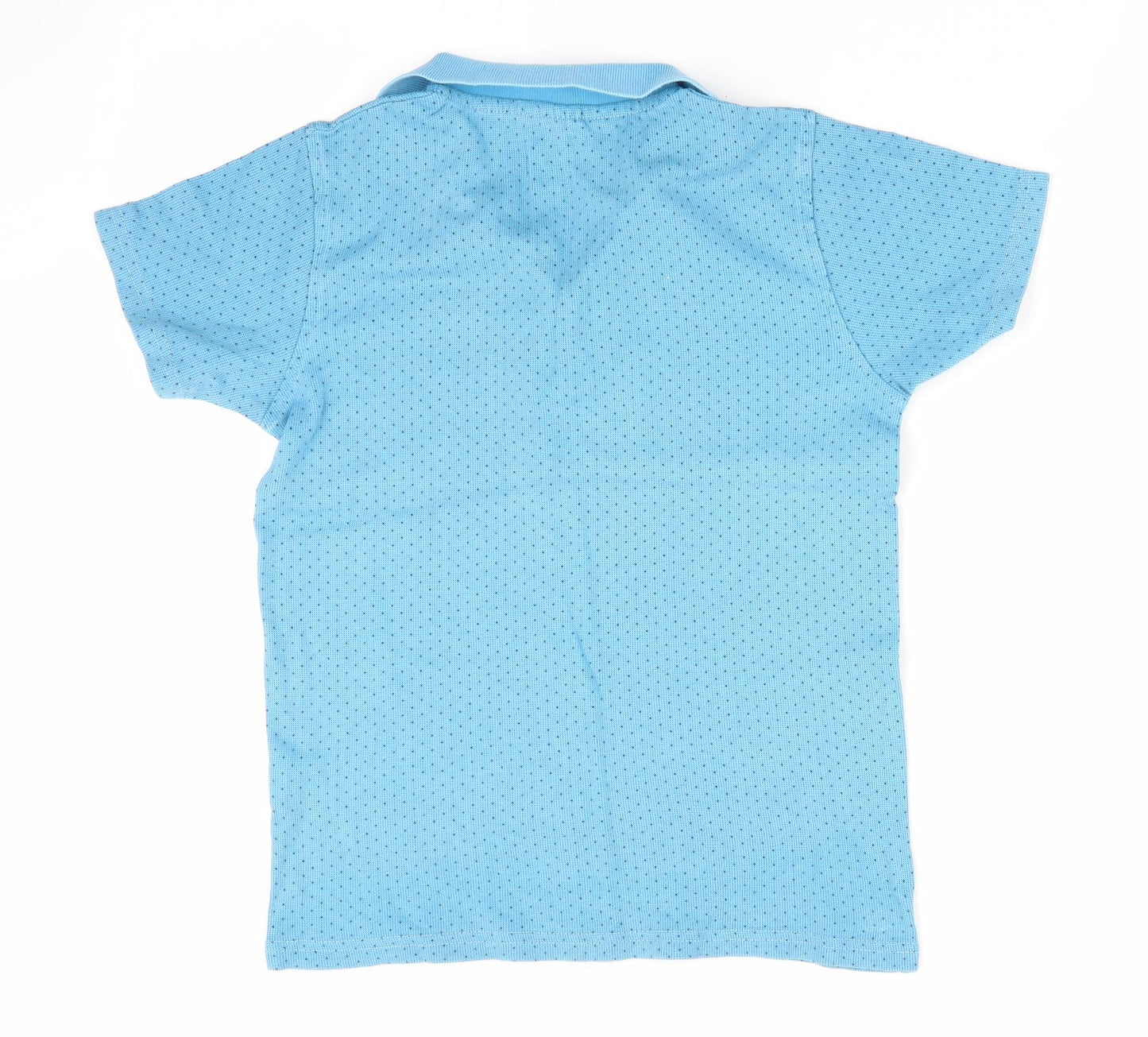 HUGO BOSS Boys Blue Polka Dot  Basic Polo Size 14 Years