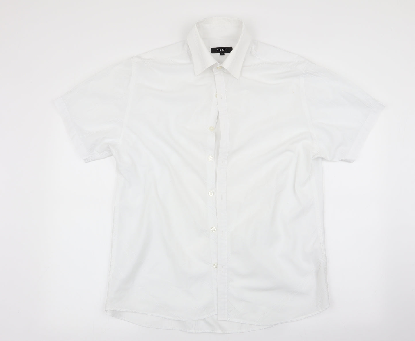 NEXT Mens White    Button-Up Size M