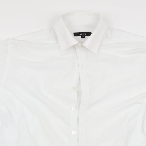 NEXT Mens White    Button-Up Size M